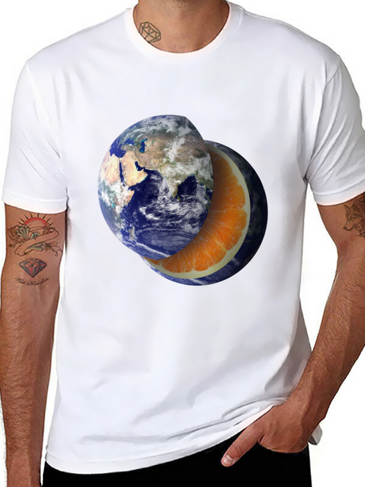 Earth-Orange Slice Graphic Tee - Unisex