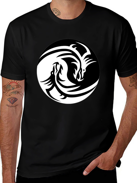 Yin Yang Dragon Graphic Tee