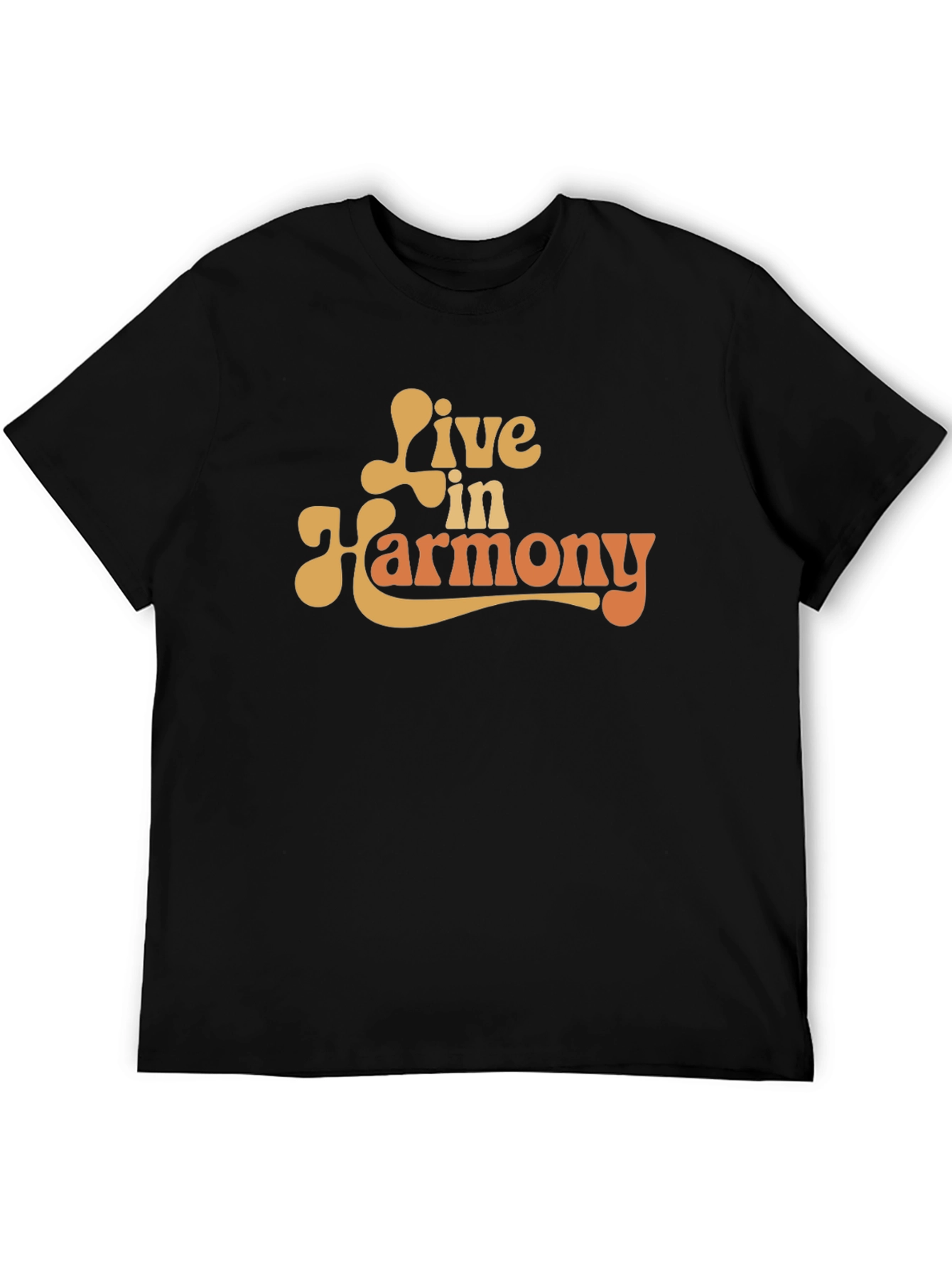 Live in Harmony Graphic T-Shirt - Retro Style