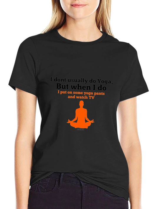 Funny Yoga Pants T-Shirt - Mens Graphic Tee