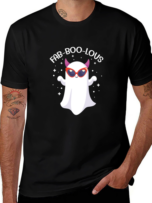 Fab-Boo-Lous Halloween Ghost Graphic Tee