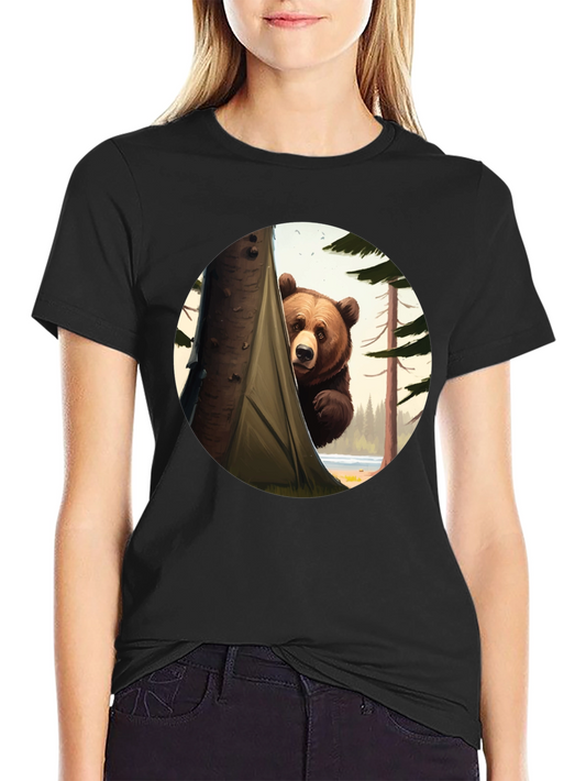Peek-a-Bear Black Graphic Tee