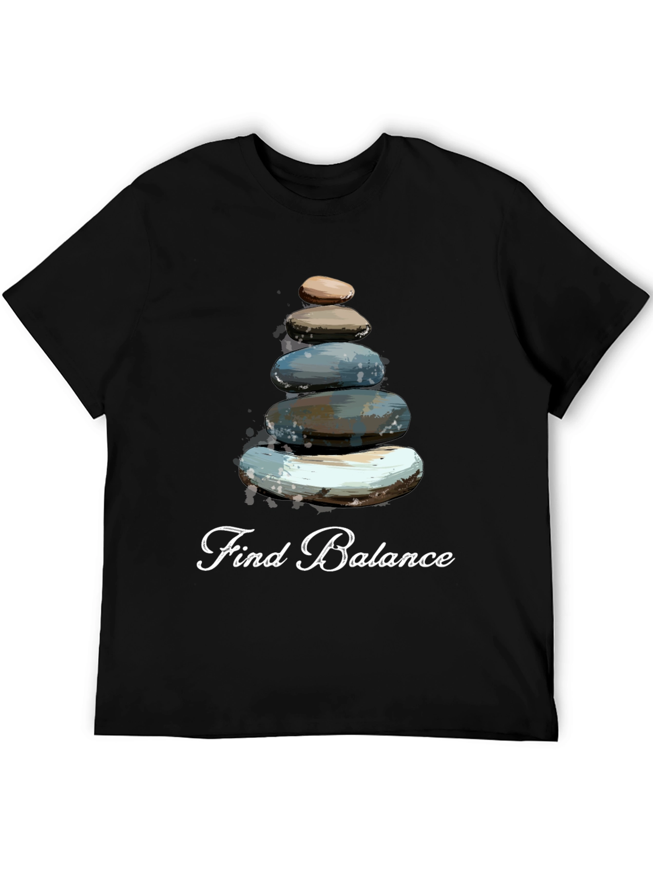 Find Balance T-Shirt - Stacked Stone Graphic Tee