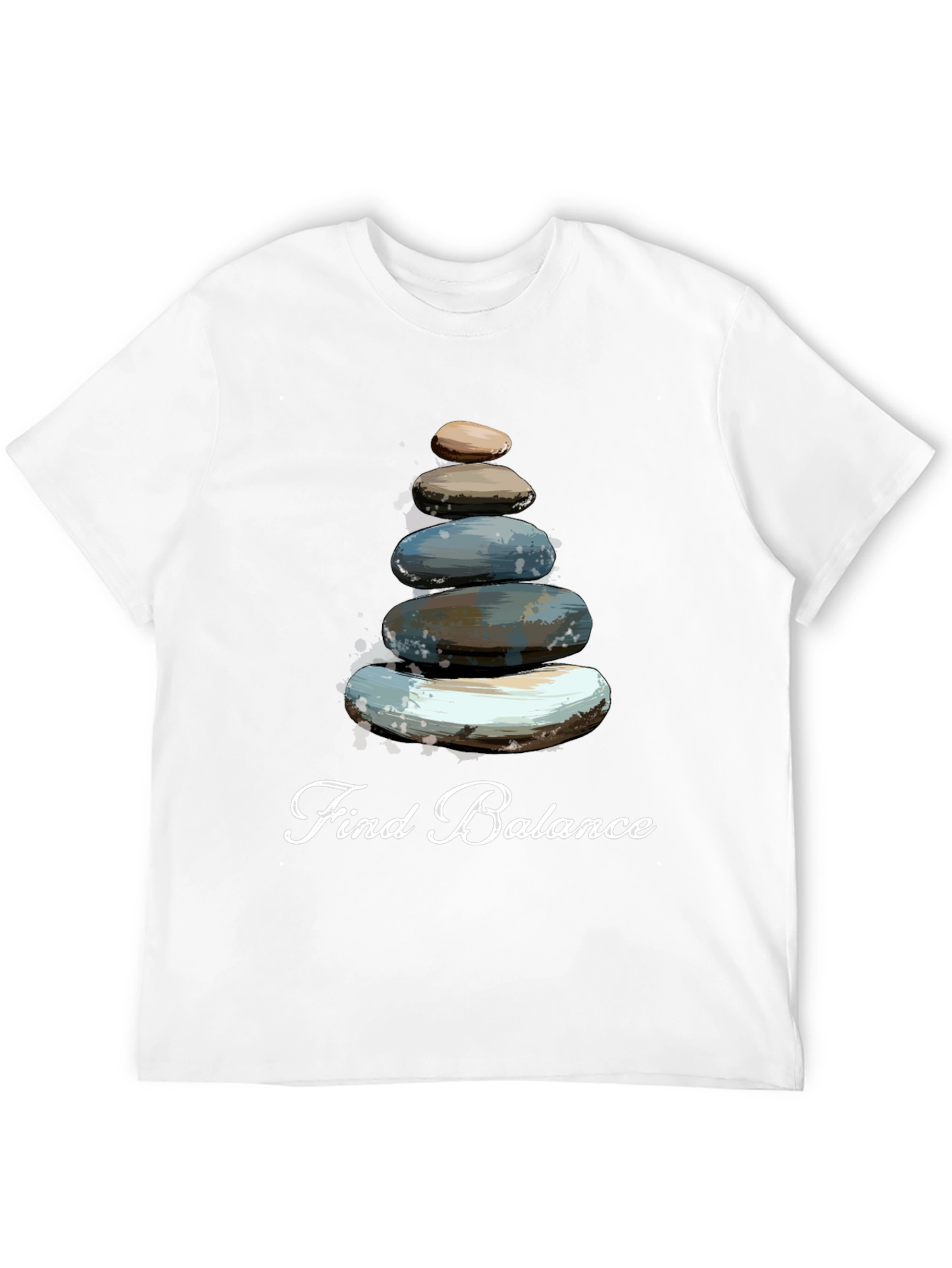 Find Balance T-Shirt - Stacked Stone Graphic Tee