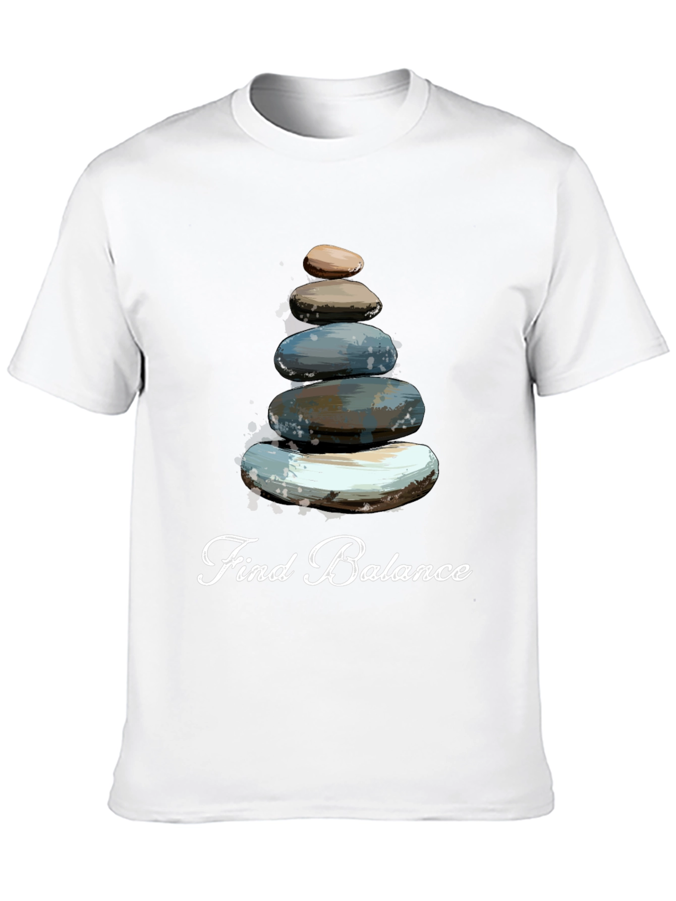 Find Balance T-Shirt - Stacked Stone Graphic Tee