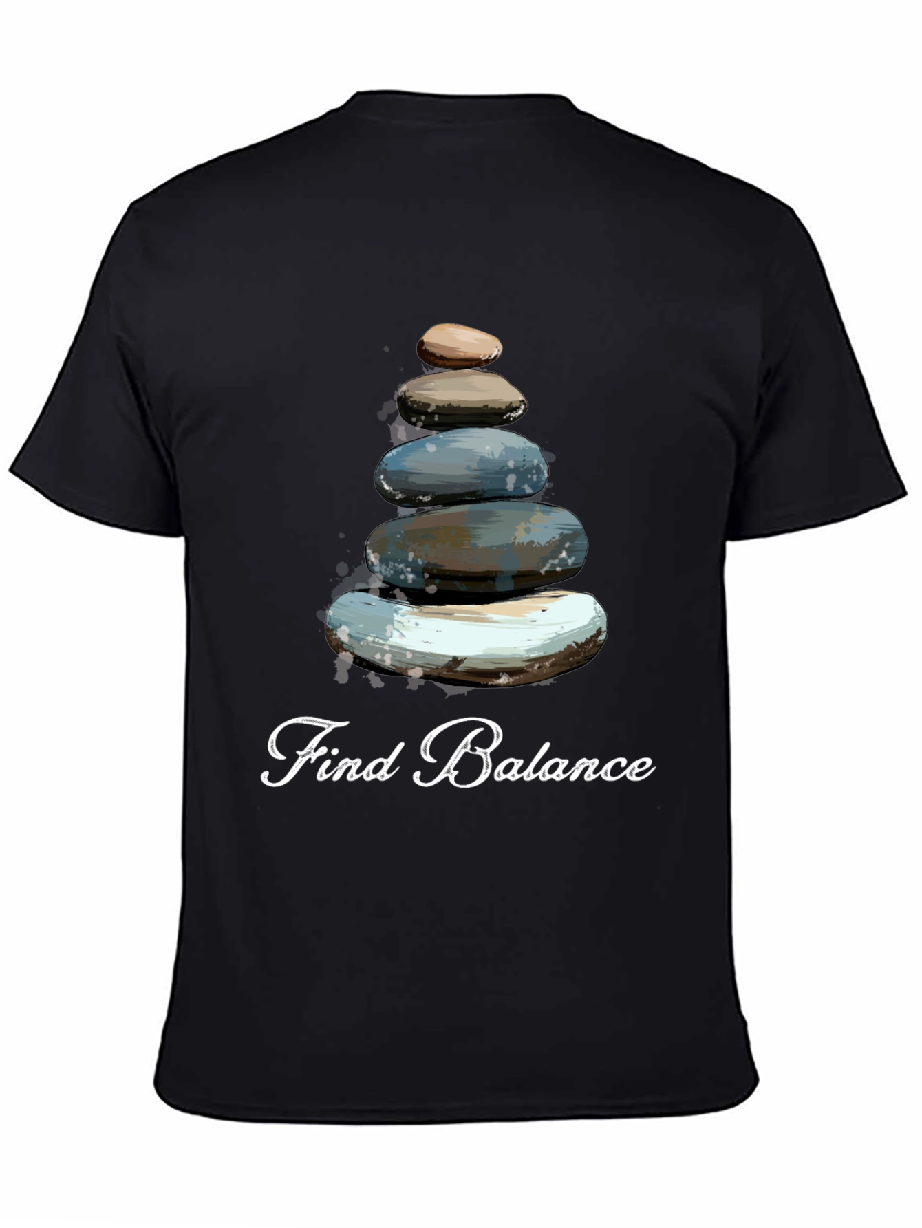 Find Balance T-Shirt - Stacked Stone Graphic Tee
