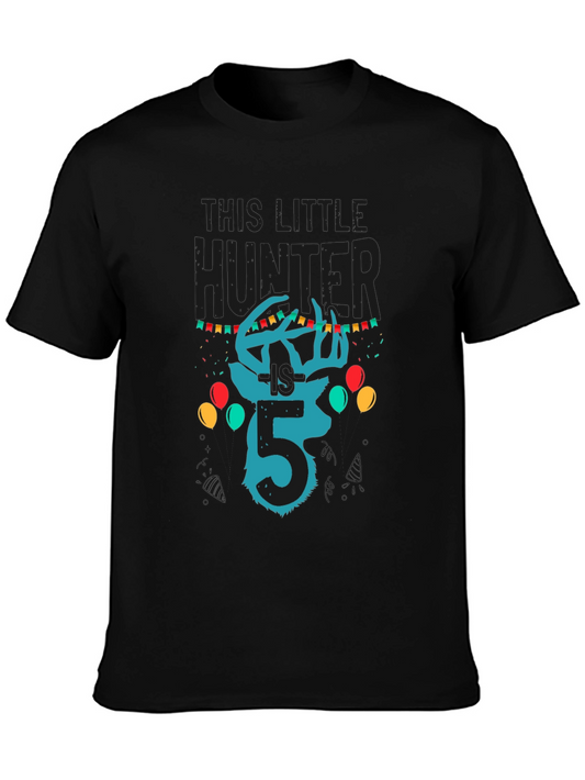 This Little Hunter Birthday Shirt - Size 5
