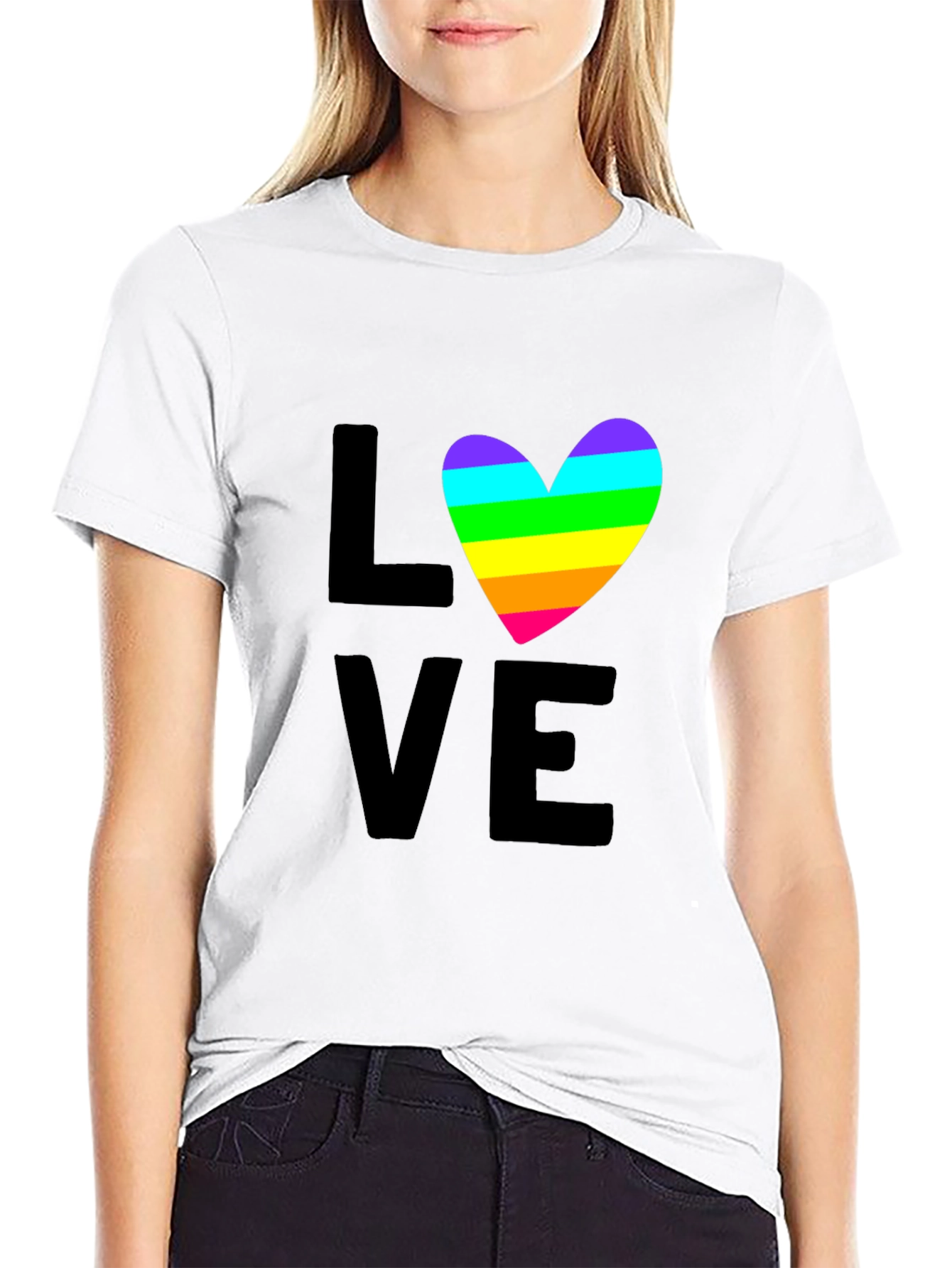 Love Rainbow Heart T-Shirt - Pride LGBTQ