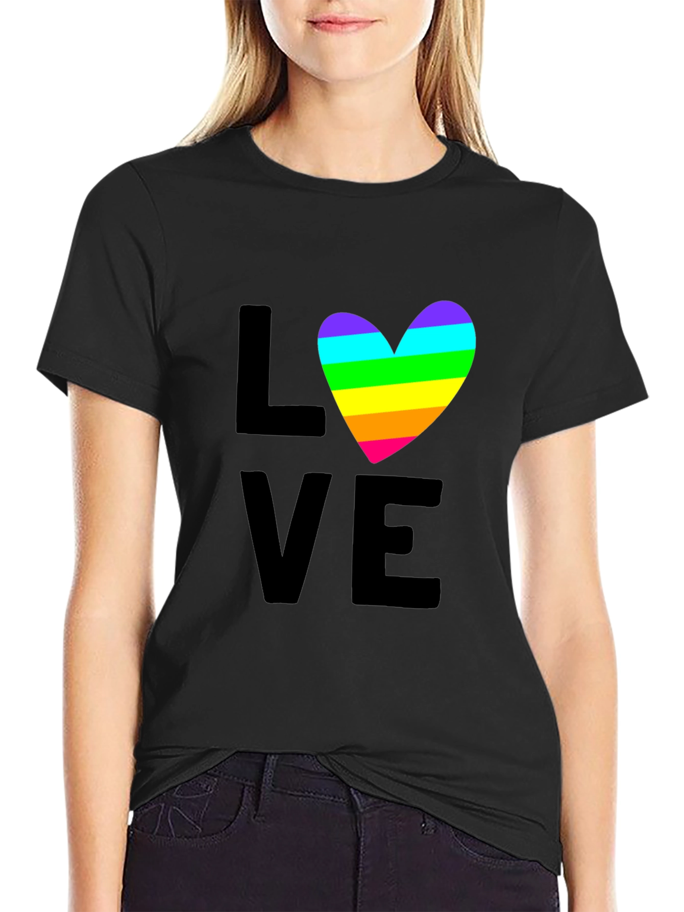 Love Rainbow Heart T-Shirt - Pride LGBTQ
