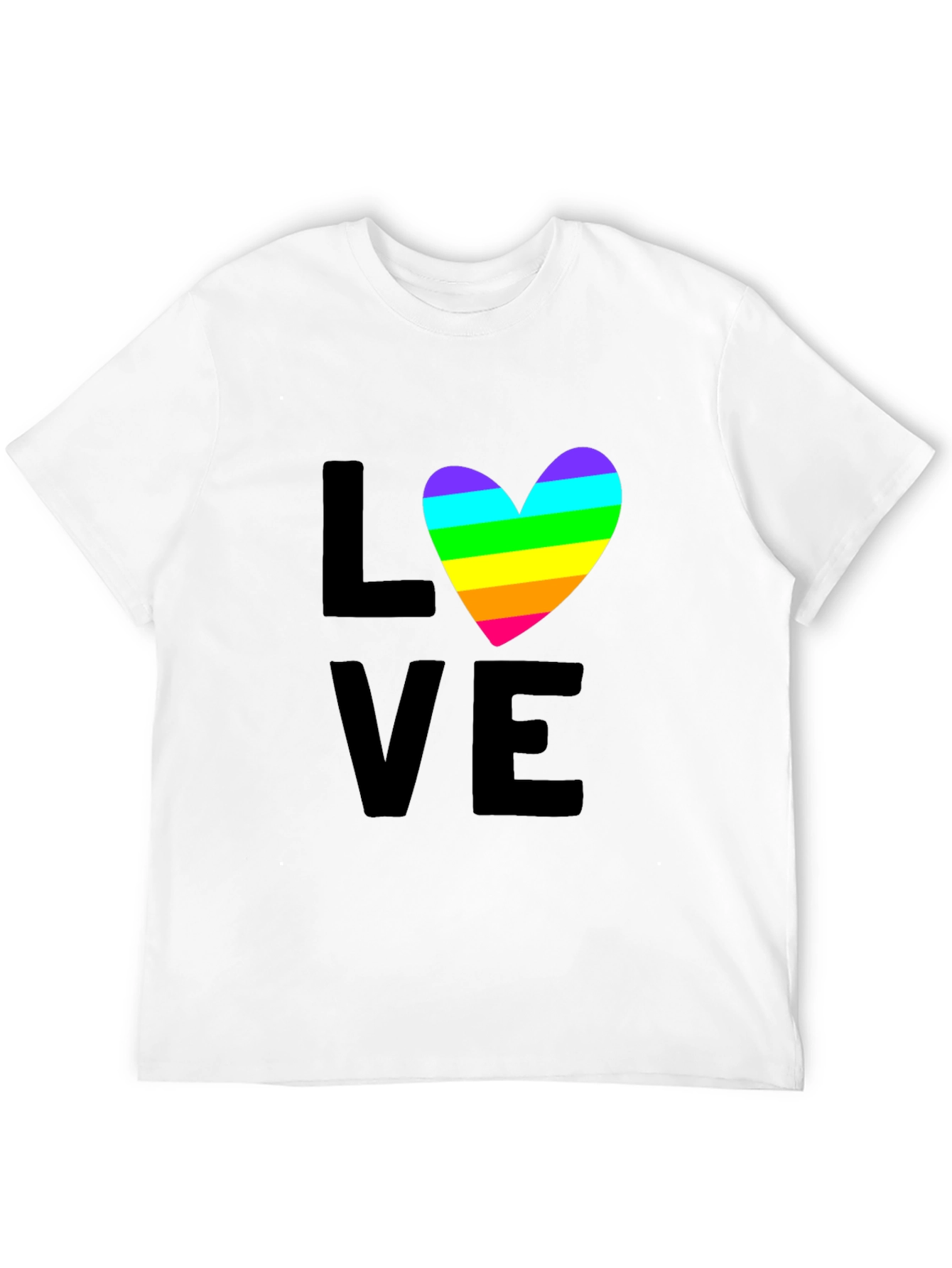 Love Rainbow Heart T-Shirt - Pride LGBTQ