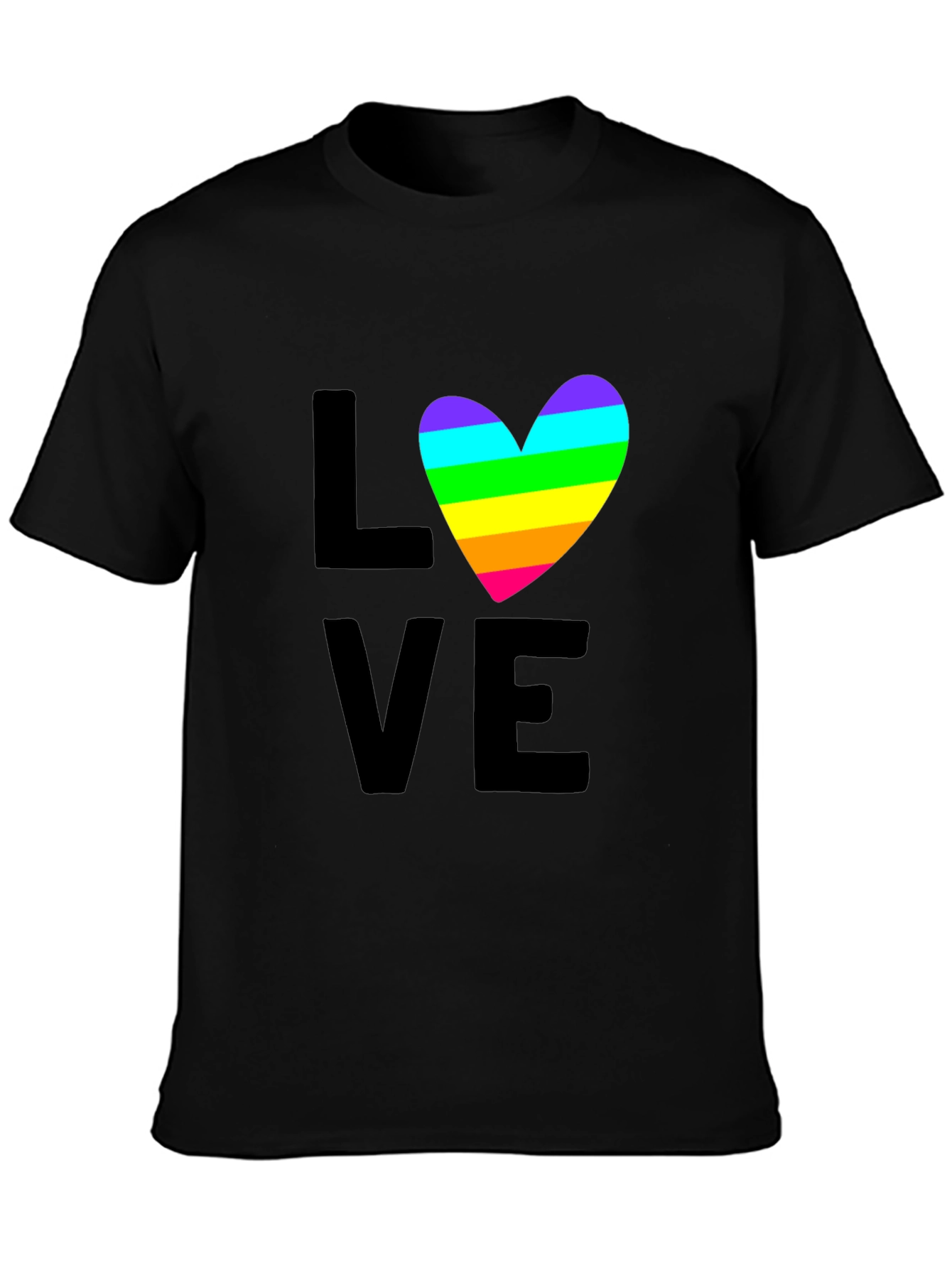 Love Rainbow Heart T-Shirt - Pride LGBTQ