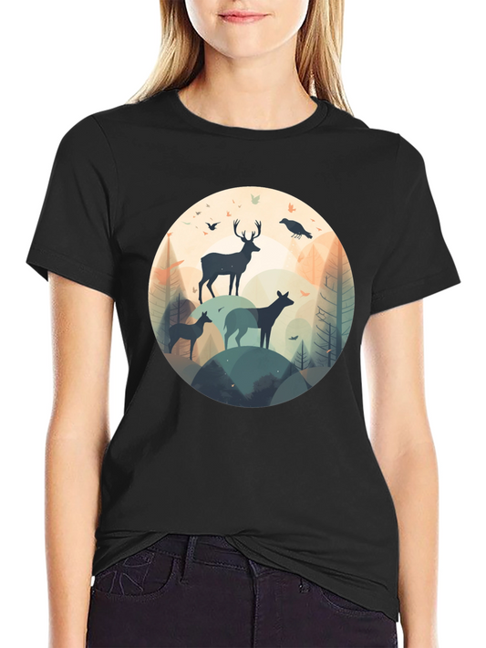 Wildlife Silhouette Graphic Tee