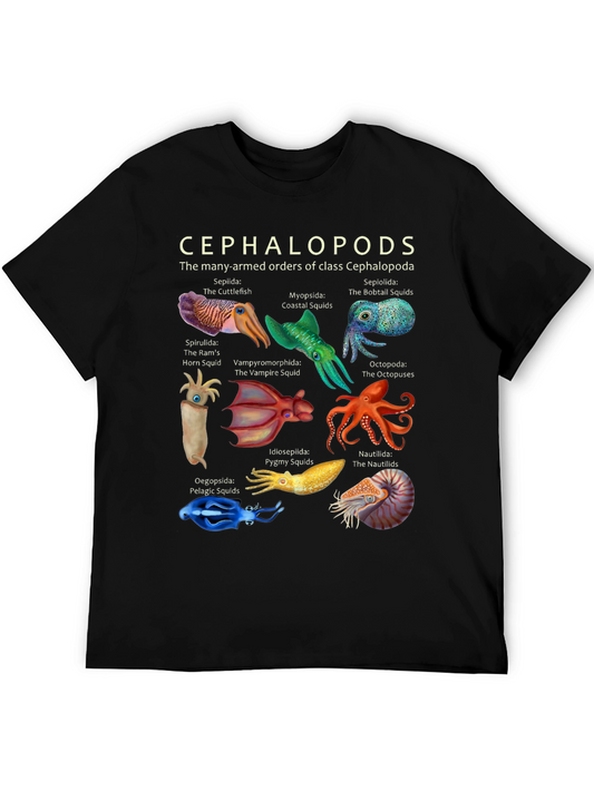 Cephalopods T-Shirt - Many Armed Orders of Class Graphic Tee