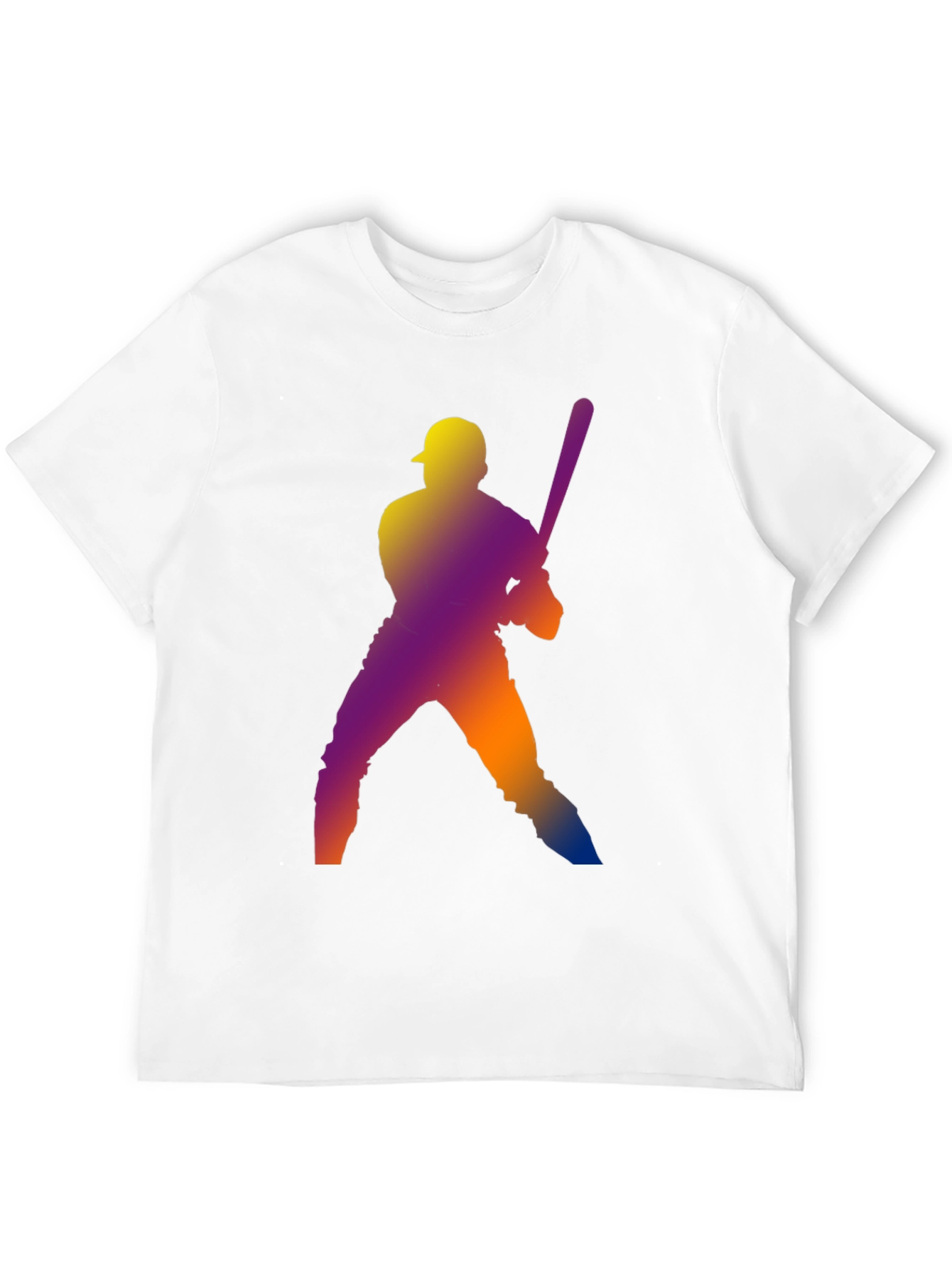 Baseball Silhouette Graphic T-Shirt
