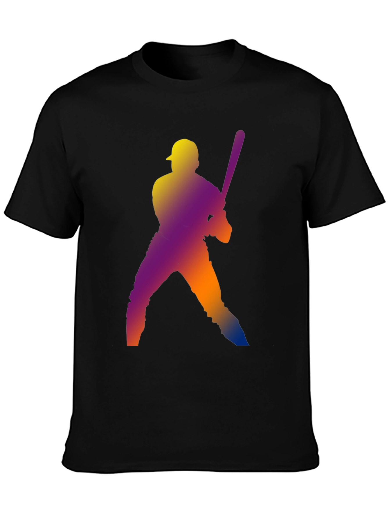 Baseball Silhouette Graphic T-Shirt