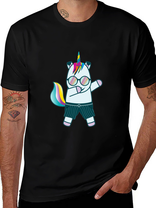 Dabbing Unicorn Graphic Tee - Cool & Fun Design