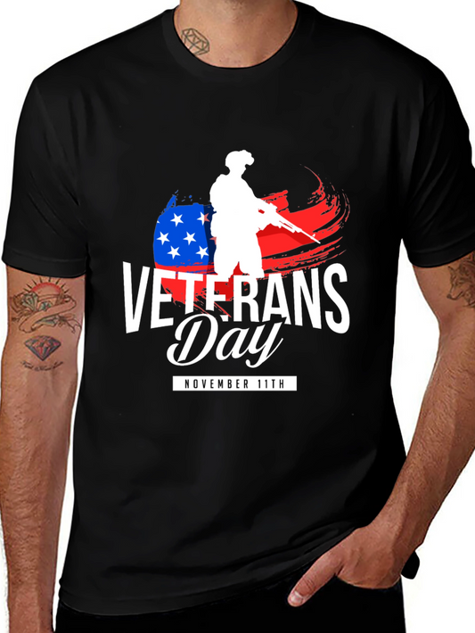 Veterans Day Graphic Tee - Black