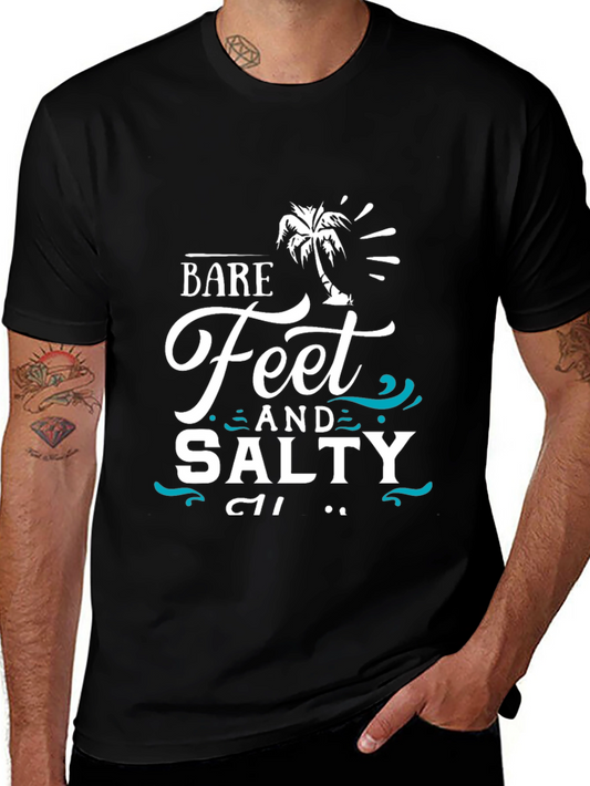 Bare Feet & Salty T-Shirt