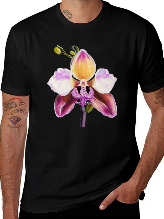 Orchid Graphic Tee - Floral Print
