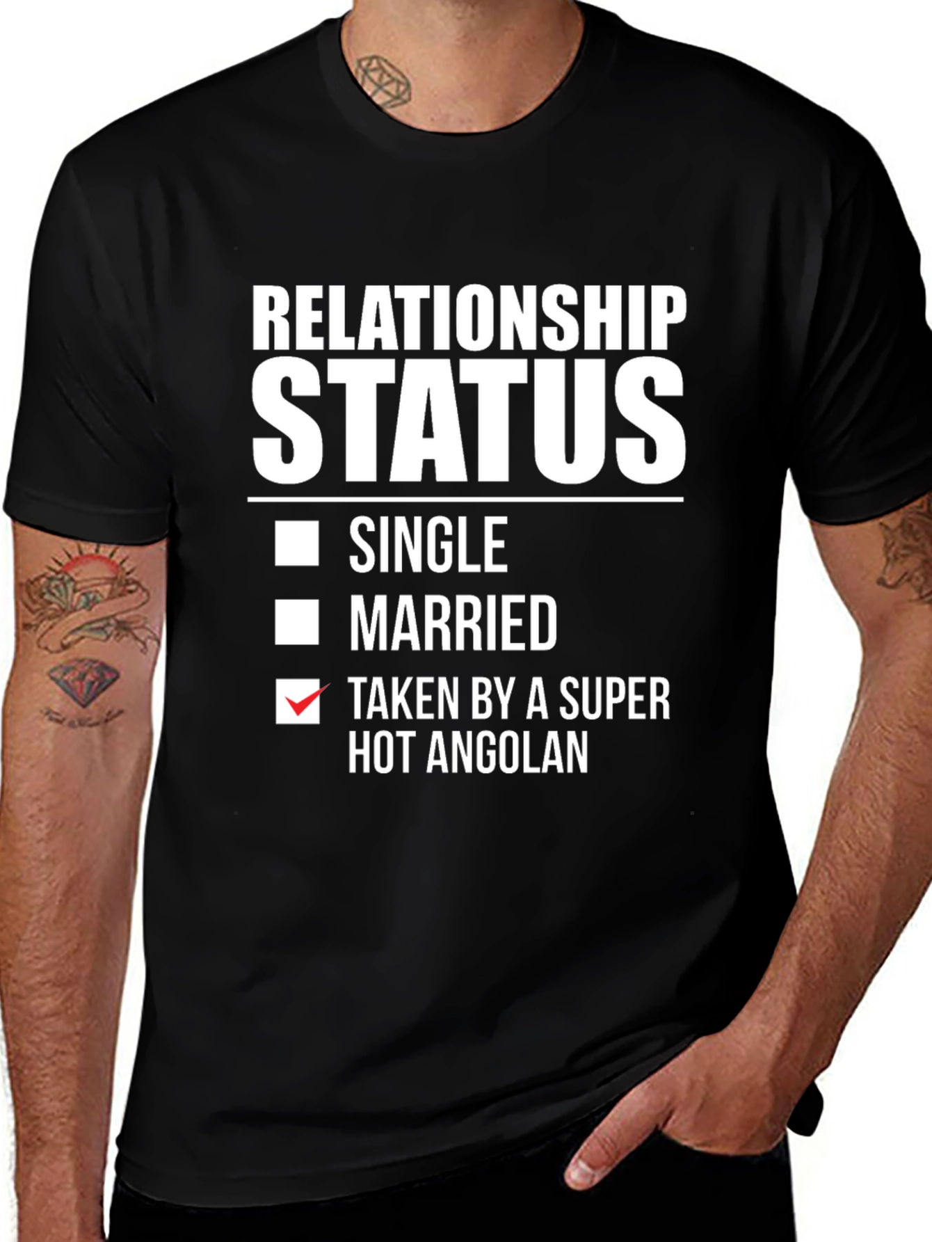 Relationship Status: Taken by a Hot Angolan T-Shirt