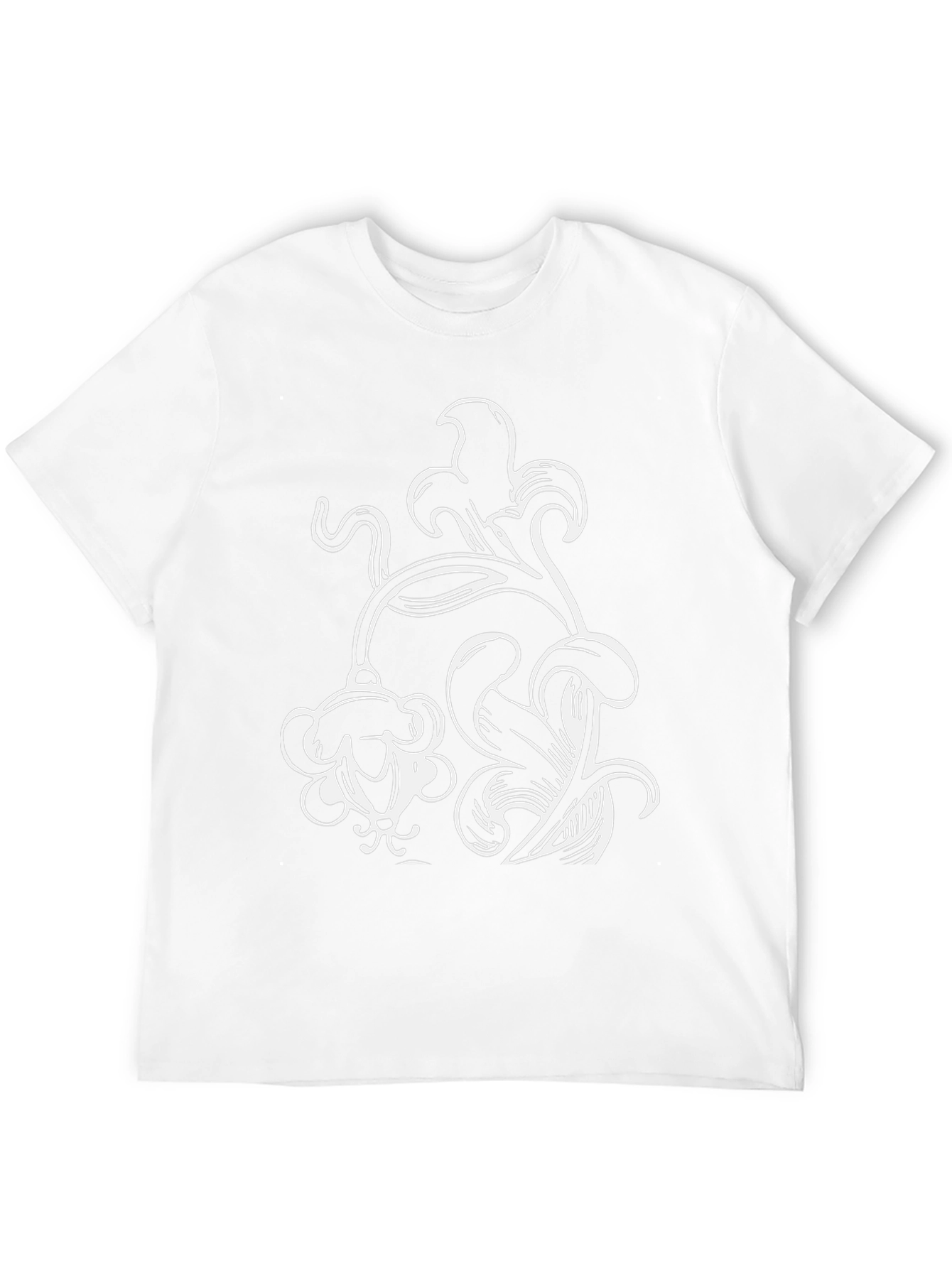 Floral Graphic Print Black T-Shirt