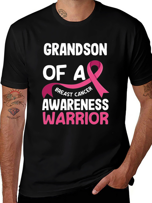 Grandson of a Breast Cancer Awareness Warrior T-Shirt