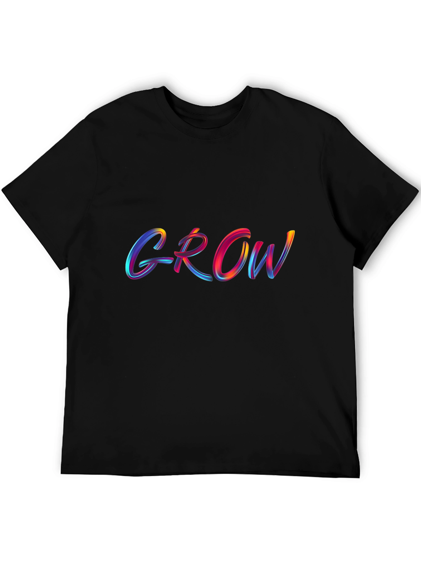 Grow T-Shirt - Black Cotton Tee