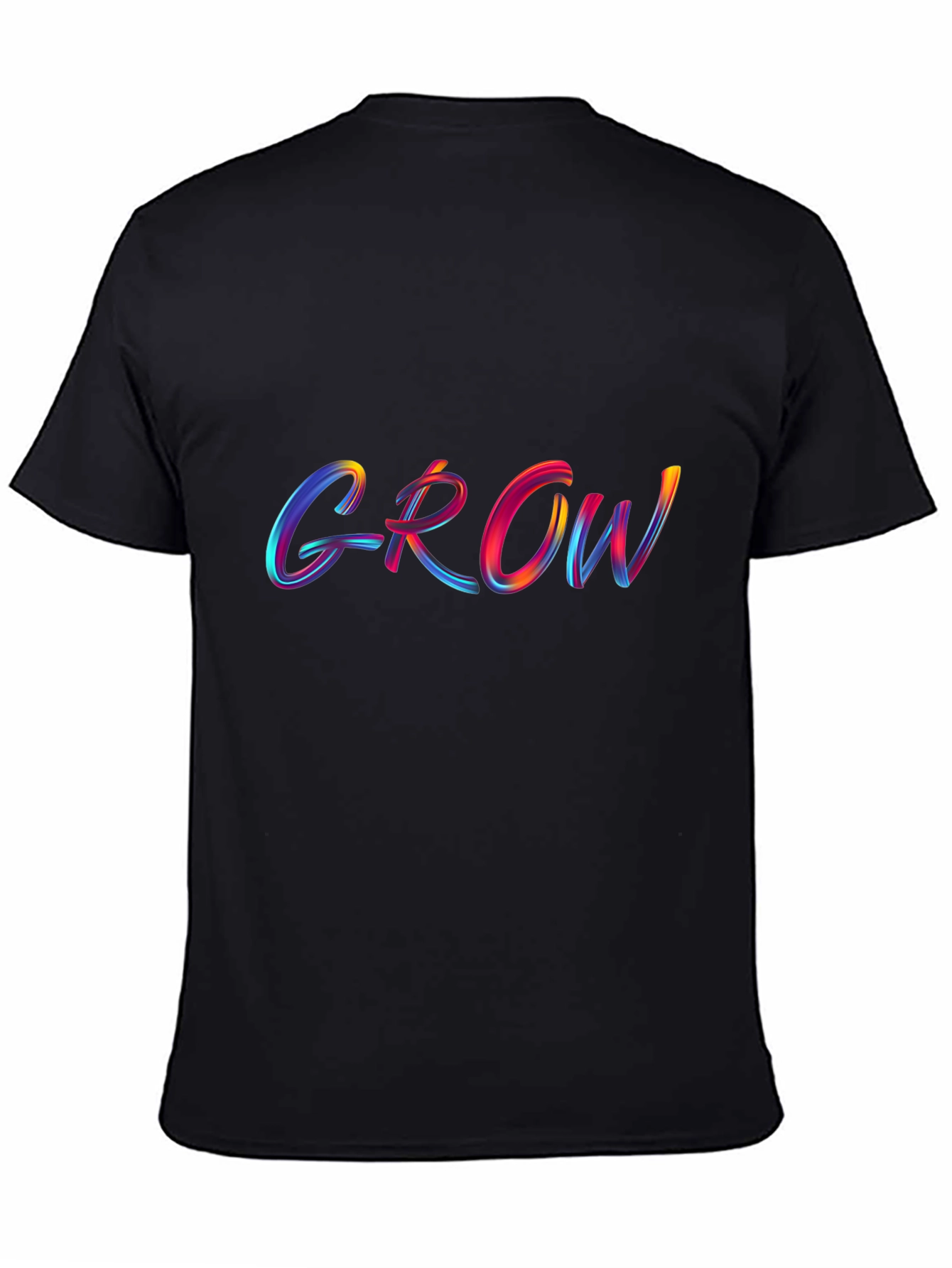 Grow T-Shirt - Black Cotton Tee