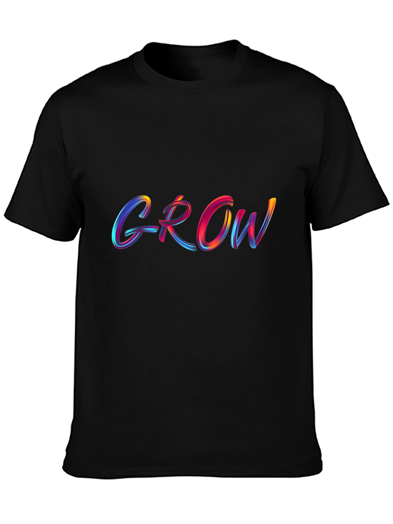 Grow T-Shirt - Black Cotton Tee