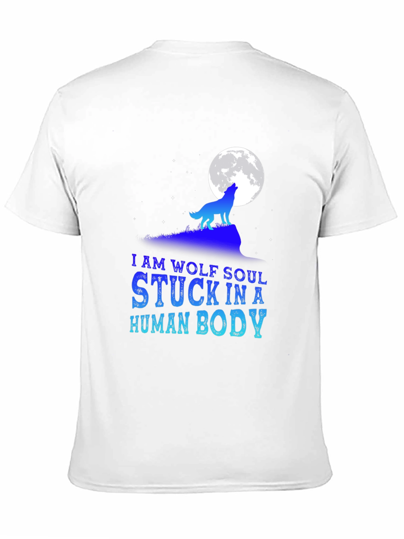 Wolf Soul Human Body Graphic T-Shirt