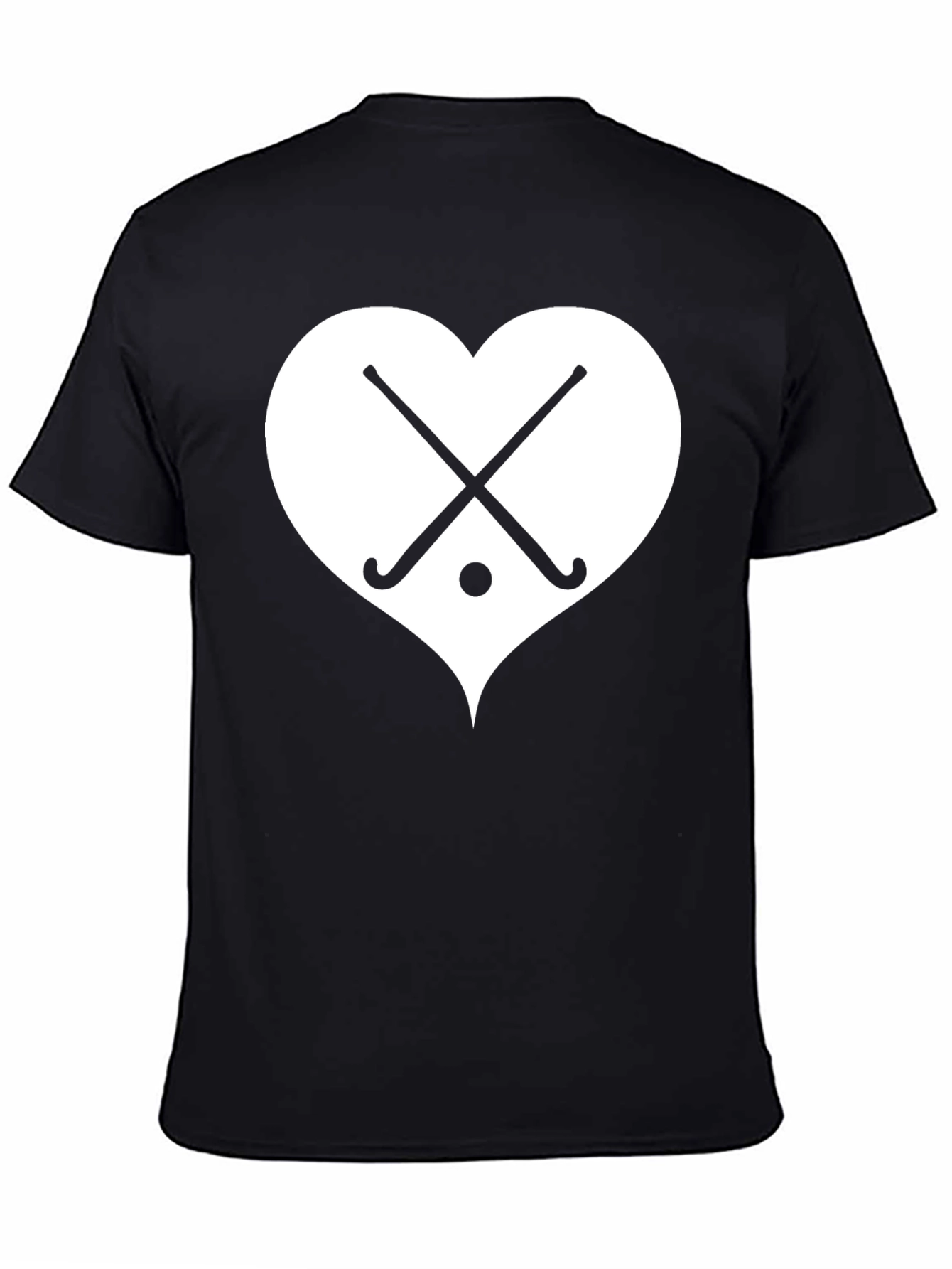 Hockey Heart T-Shirt - Black