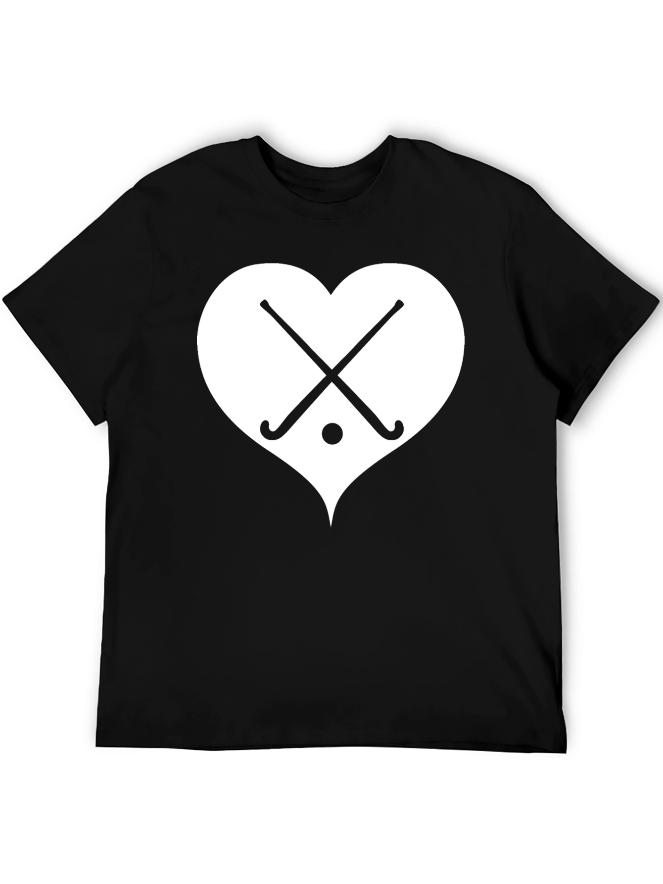 Hockey Heart T-Shirt - Black