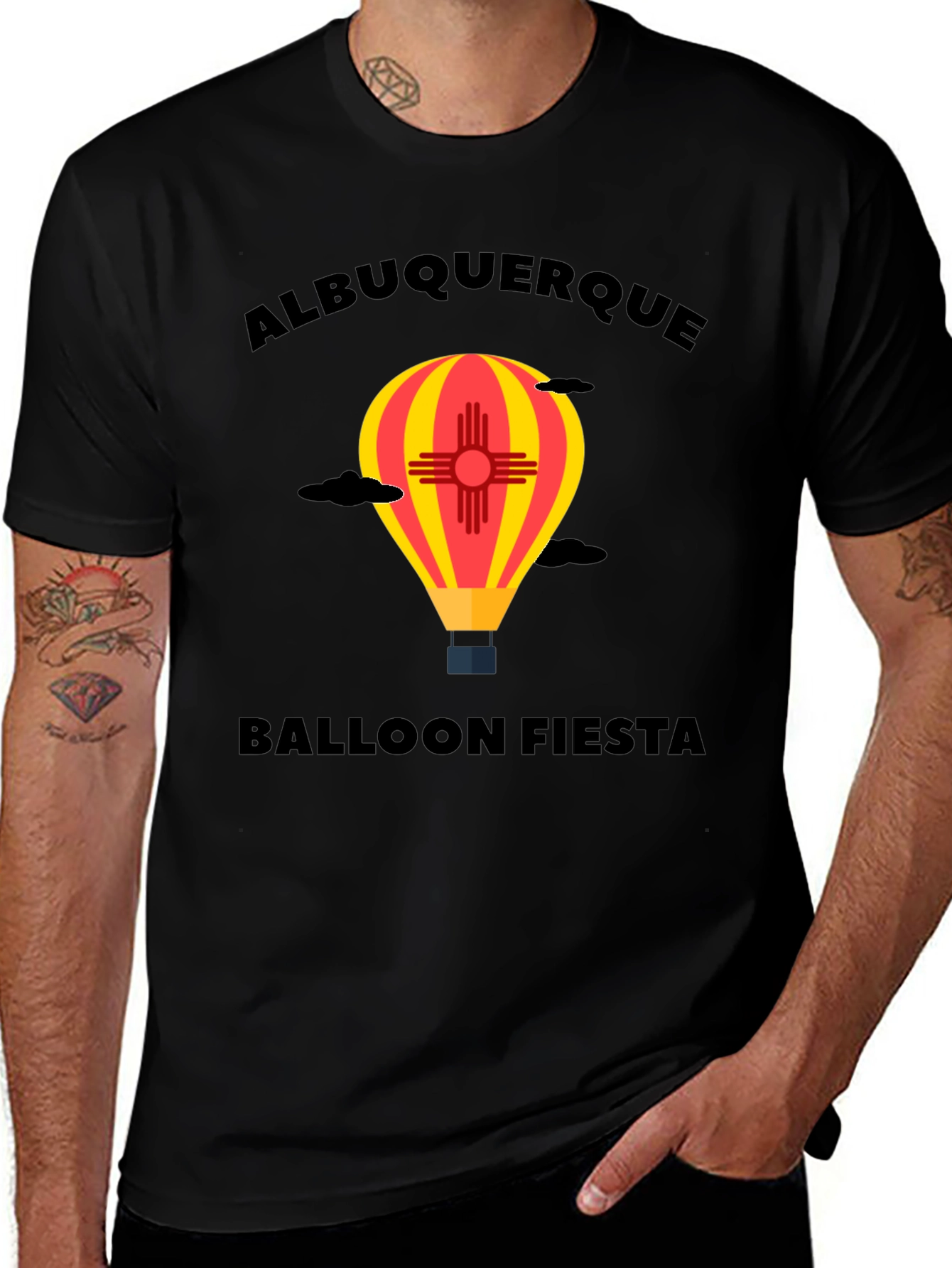 Albuquerque Balloon Fiesta Black T-Shirt
