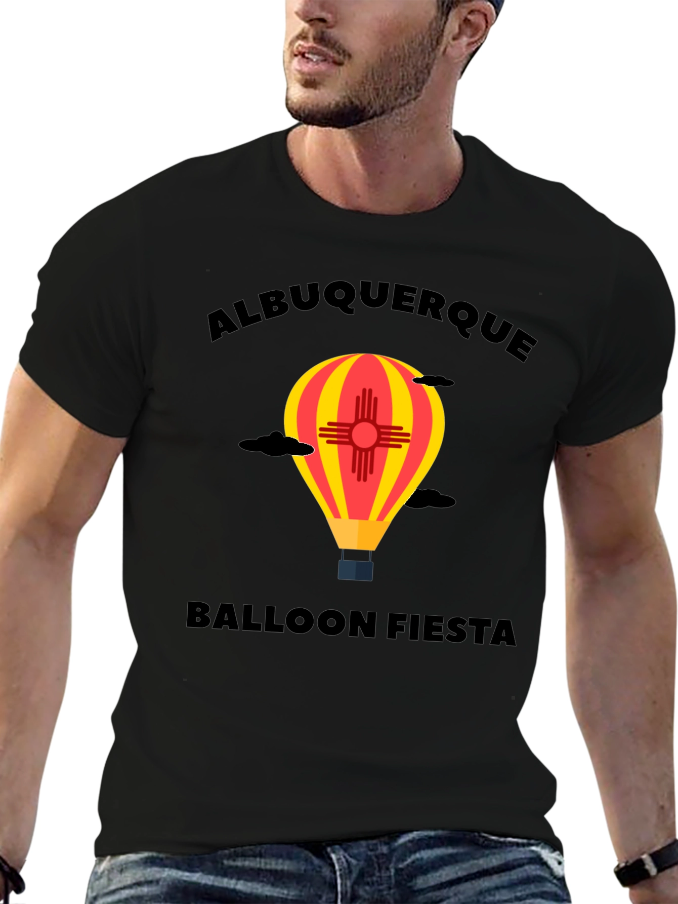 Albuquerque Balloon Fiesta Black T-Shirt