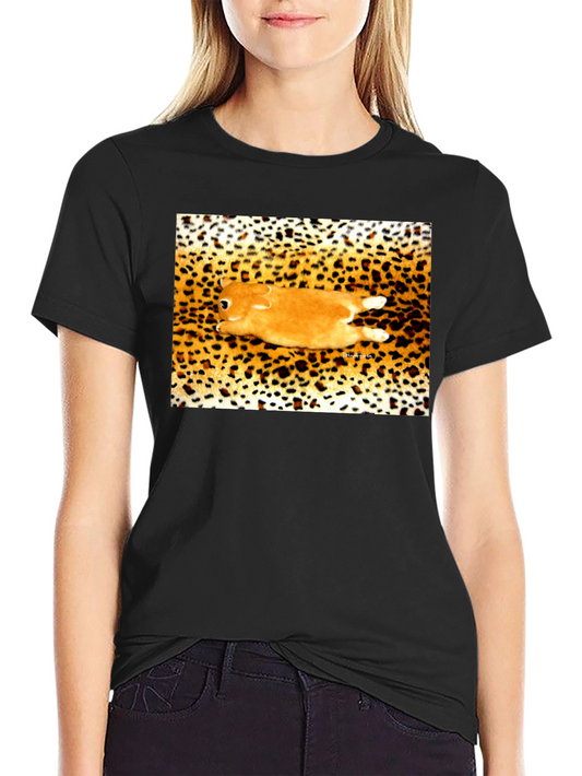 Leopard Print Rabbit Tee - Soft & Stylish