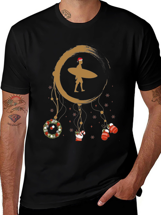Festive Surfer Christmas Tee