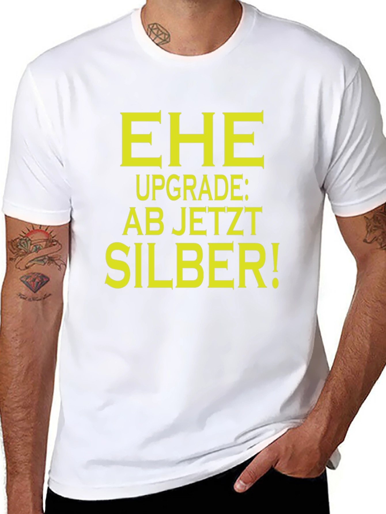 Ehe Upgrade: AB JETZT SILBER! Graphic T-Shirt