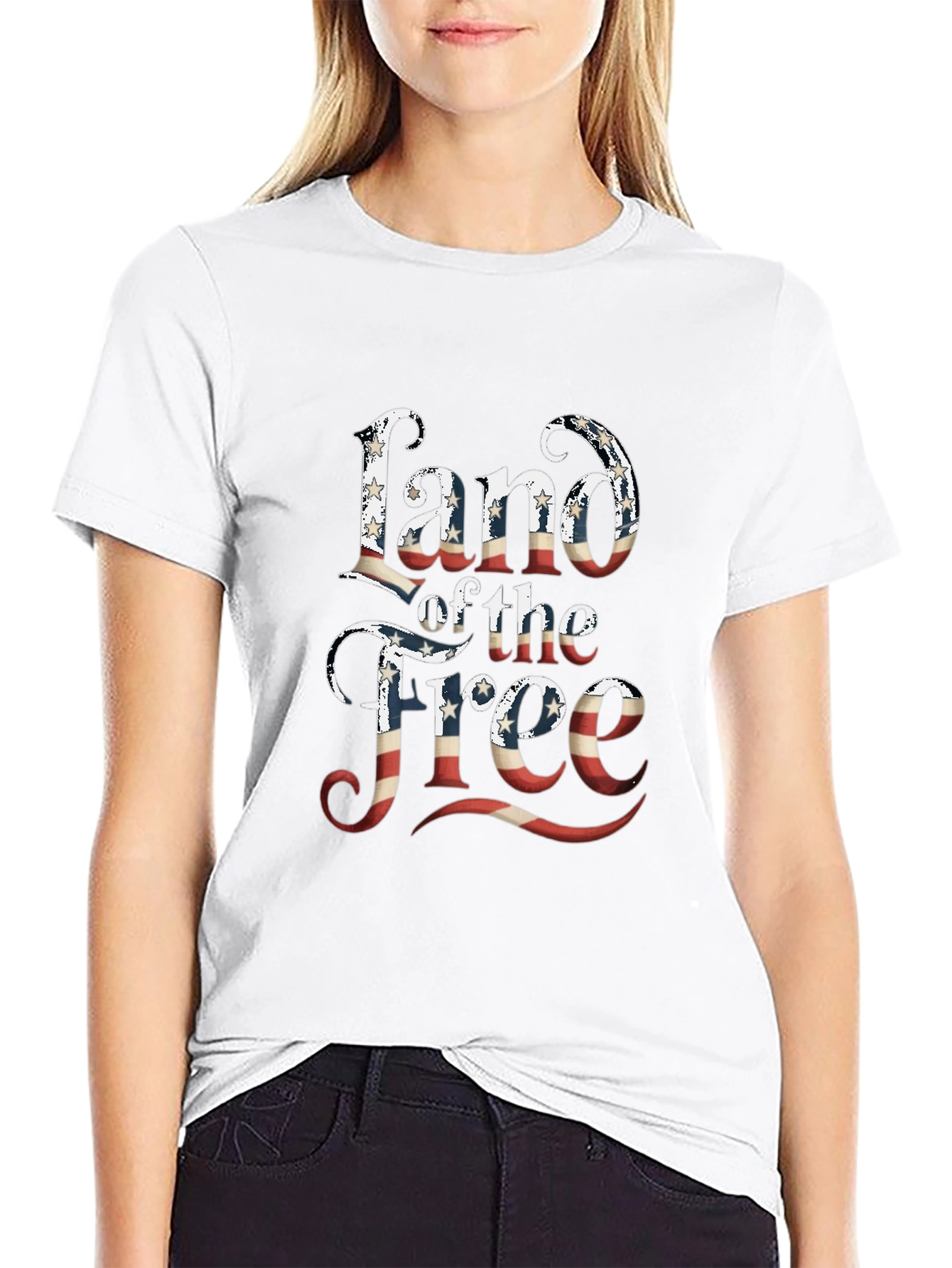 Patriotic Land of the Free Graphic Tee