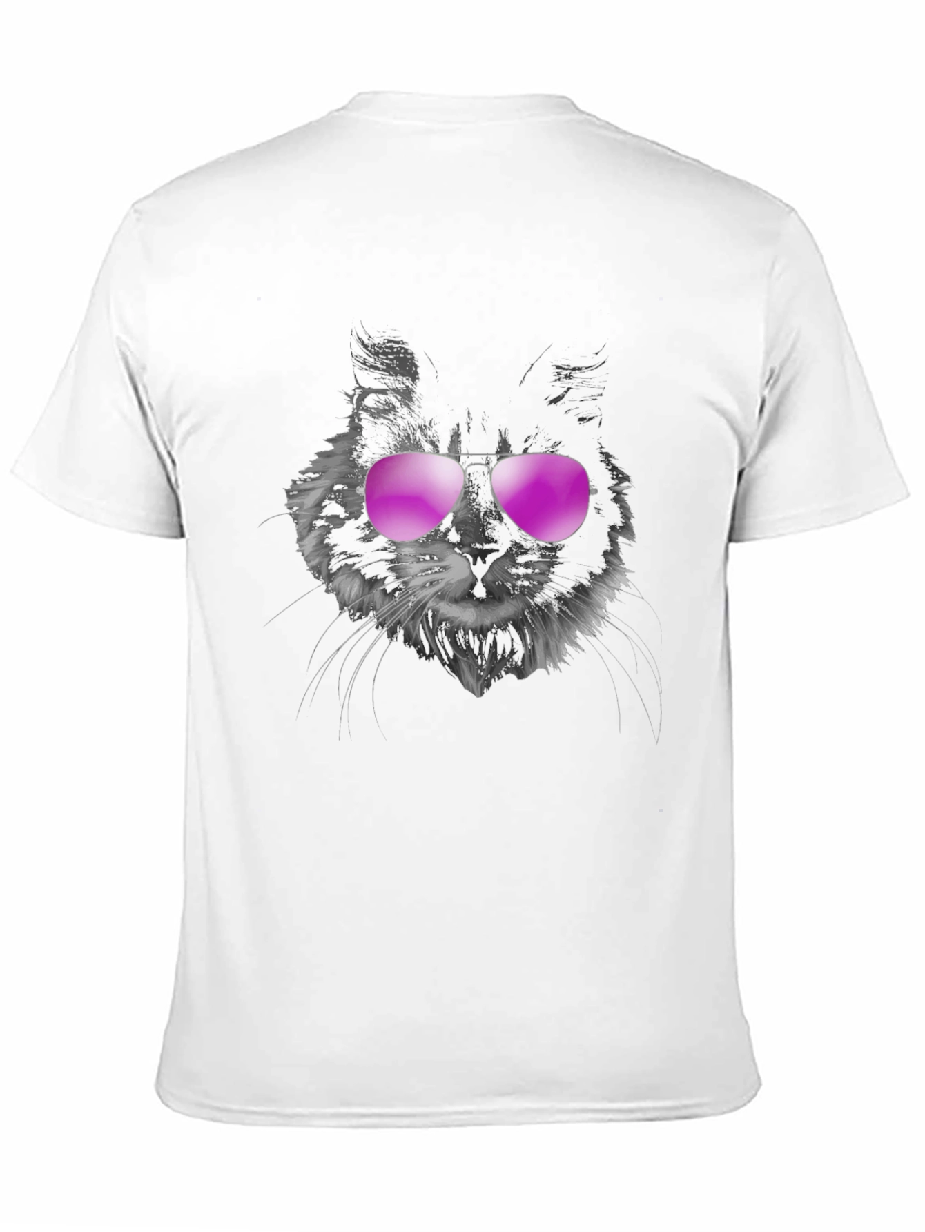 Cool Cat Tee: Aviator Sunglasses Graphic T-Shirt