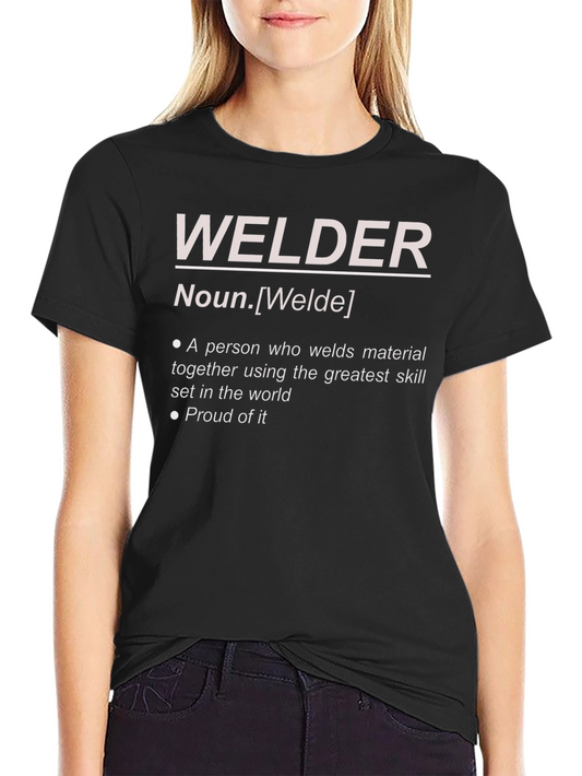 Welder Definition Graphic Tee - Black Cotton Blend