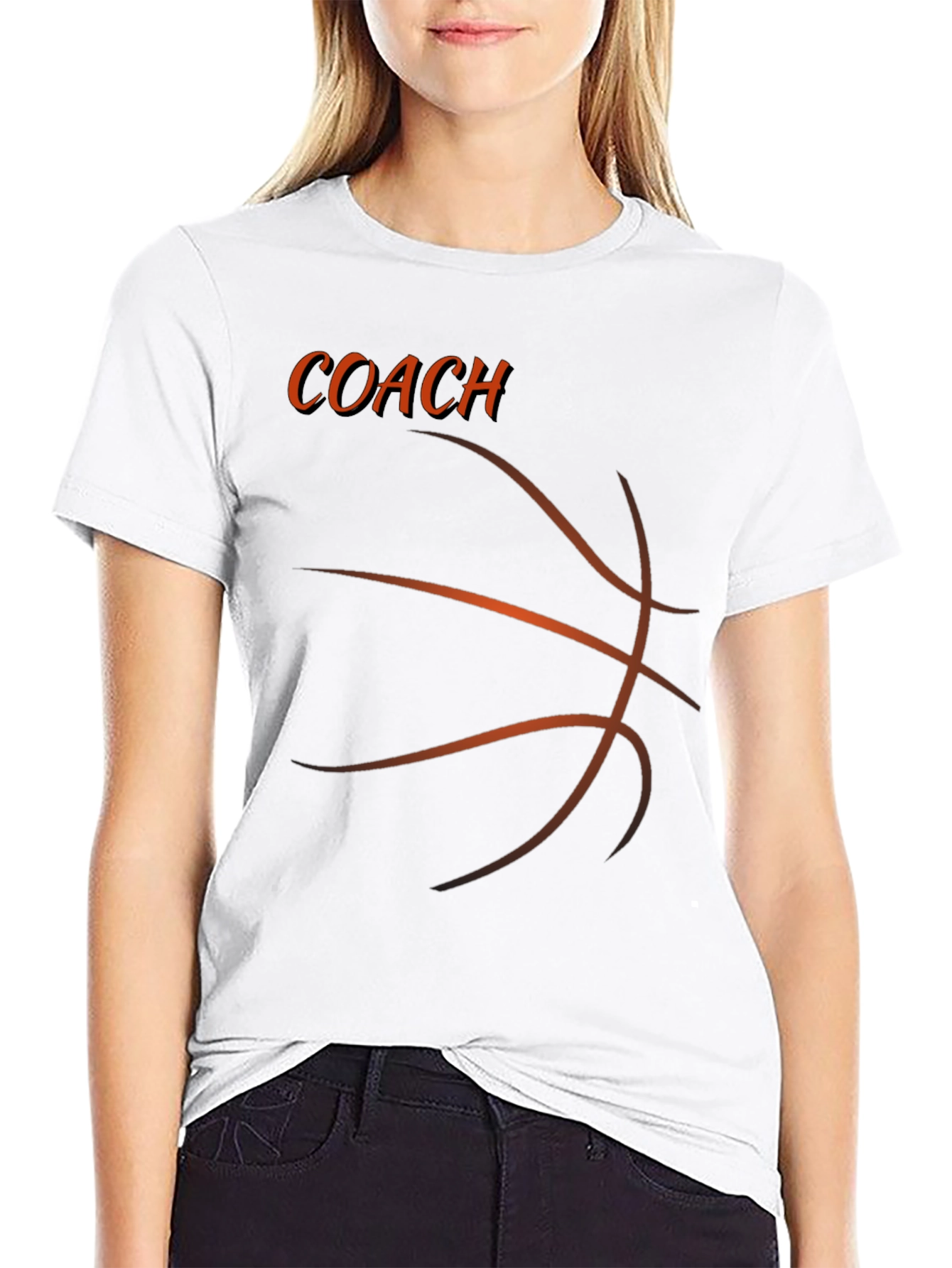 Coach Basketball Graphic T-Shirt