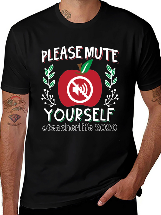 Please Mute Yourself Teacher T-Shirt