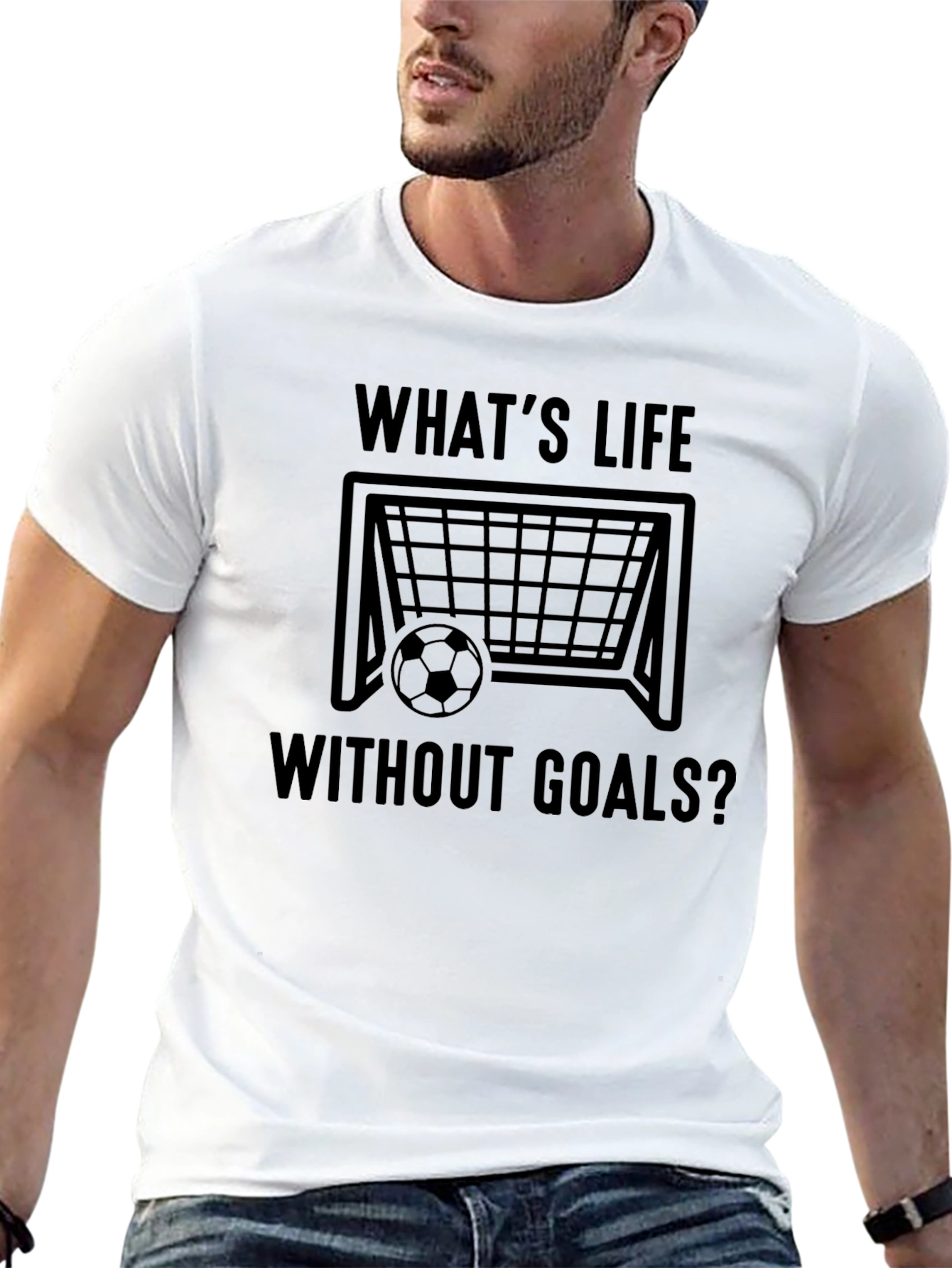 Whats Life Without Goals T-Shirt - Soccer Inspired Tee