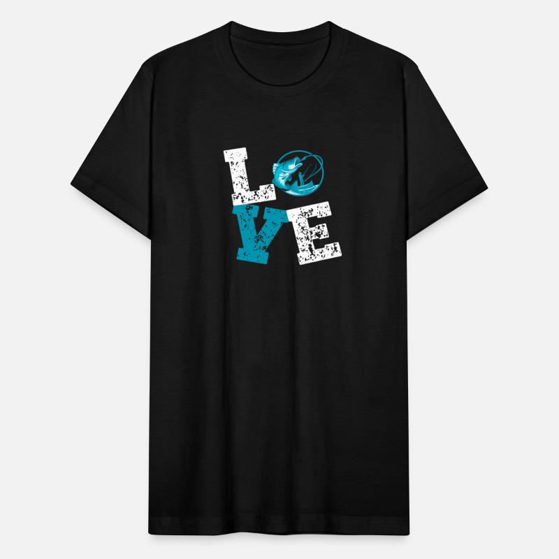 1 LOVE fishing funny fishing design outdoor tee
