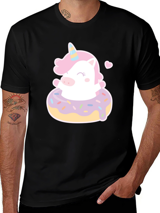 Unicorn Donut T-Shirt - Cute Kawaii Style