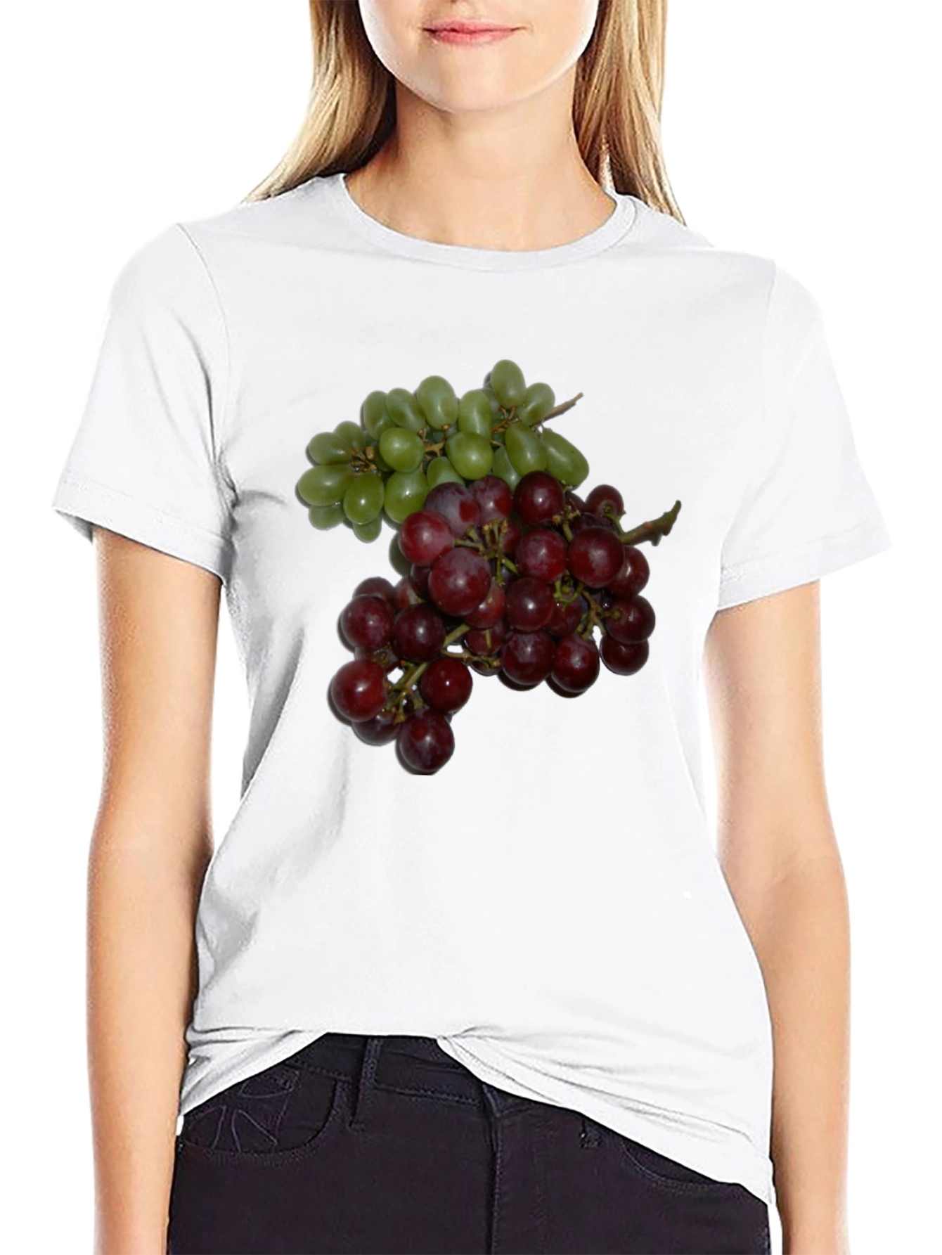 Grapes Graphic Tee - Casual Fruit Lover T-Shirt