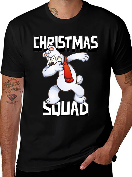Christmas Squad T-Shirt Dabbing Polar Bear
