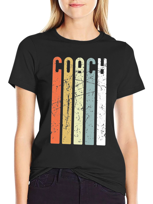 Vintage Style Coach T-Shirt - Retro Athletic Design