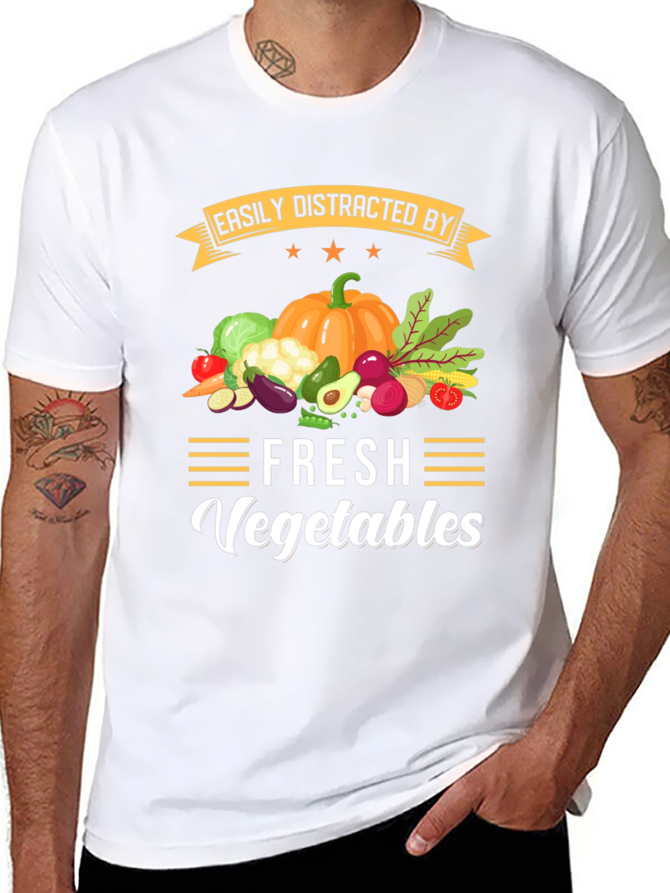 Easily Distracted by Fresh Vegetables T-Shirt