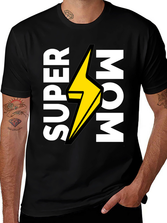 Super Mom Black T-Shirt